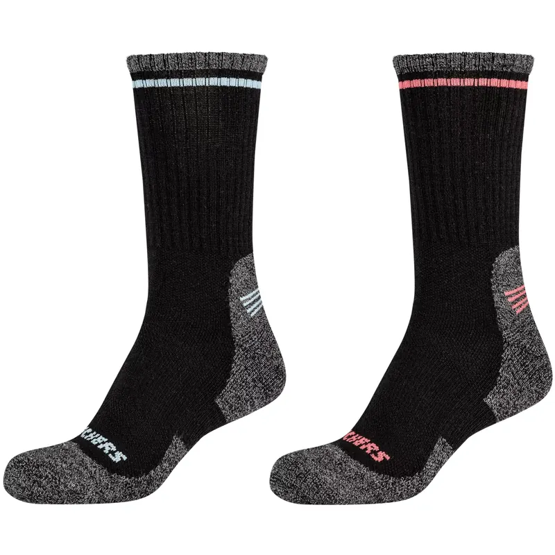 Skechers 2PPK Women Trail Wool Socks SK41105-9999, Damskie, Różowe, skarpetki, wełna, rozmiar: 39-42