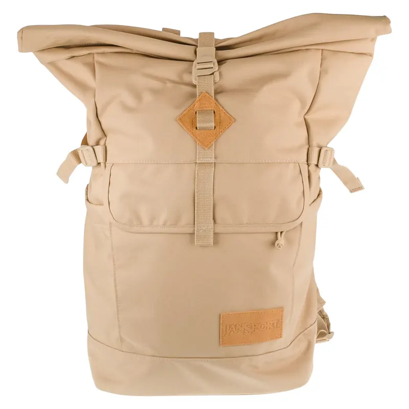 JanSport Hatchet Rolltop Backpack EK0A5BLG8O7, Unisex, Beżowe, plecaki, poliester, rozmiar: One size