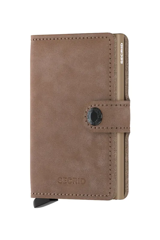 Secrid Unisex Miniwallet Vintage Taupe Maat: OS | Portemonnees Outlet | Unisex | Bruin