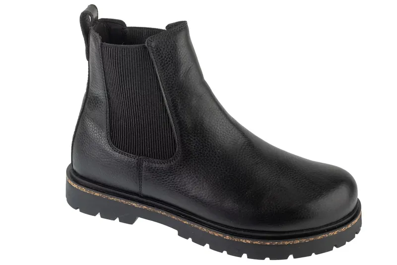 Birkenstock Highwood Slip On 1025764, Męskie, Czarne, sztyblety, skóra licowa, rozmiar: 42