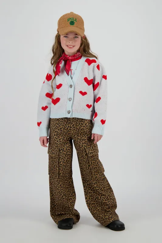 Vingino Girls Manon Cardigan Ice Light Blue Maat: 16 | Truien Outlet | kids | Blauw