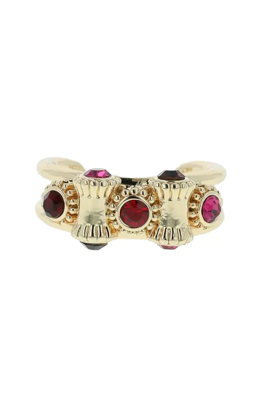 OTAZU Vintage Barrel Ring Siam Red Maat: OS | Ringen Outlet | Dames | Rood
