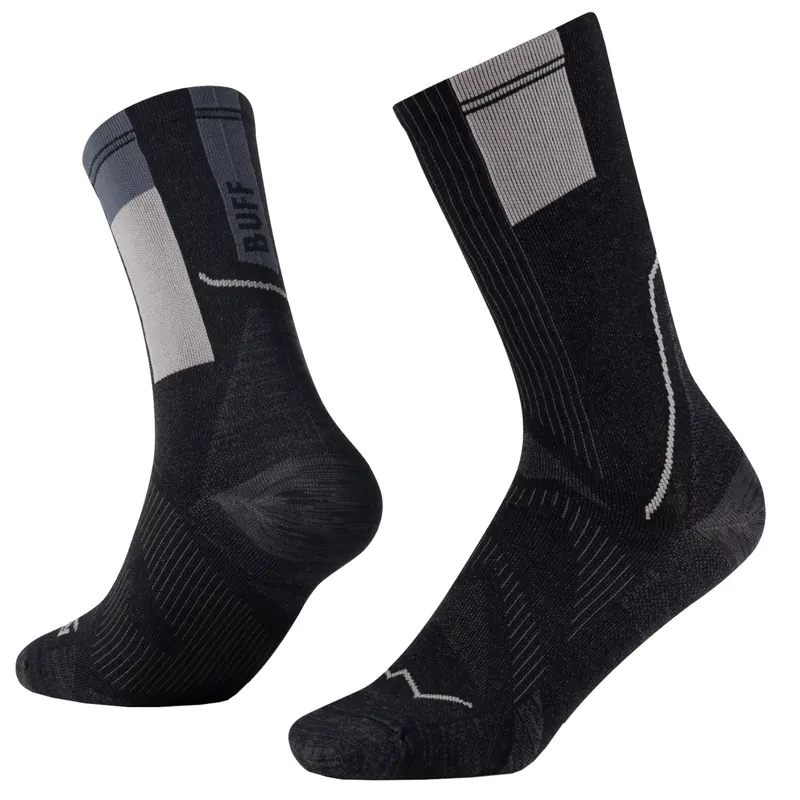 BUFF Coolnet Crew Socks 137789999, Unisex, Czarne, skarpetki, poliamid, rozmiar: 36-38