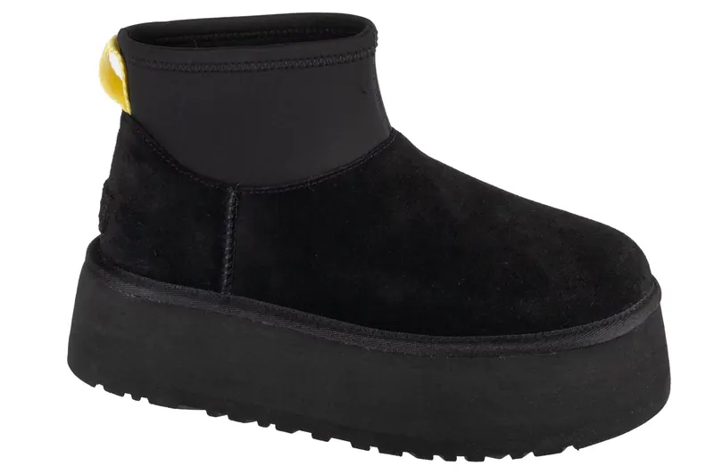 UGG Classic Mini Dipper 1168170-BLK, Damskie, Czarne, buty zimowe, skóra zamszowa, rozmiar: 42