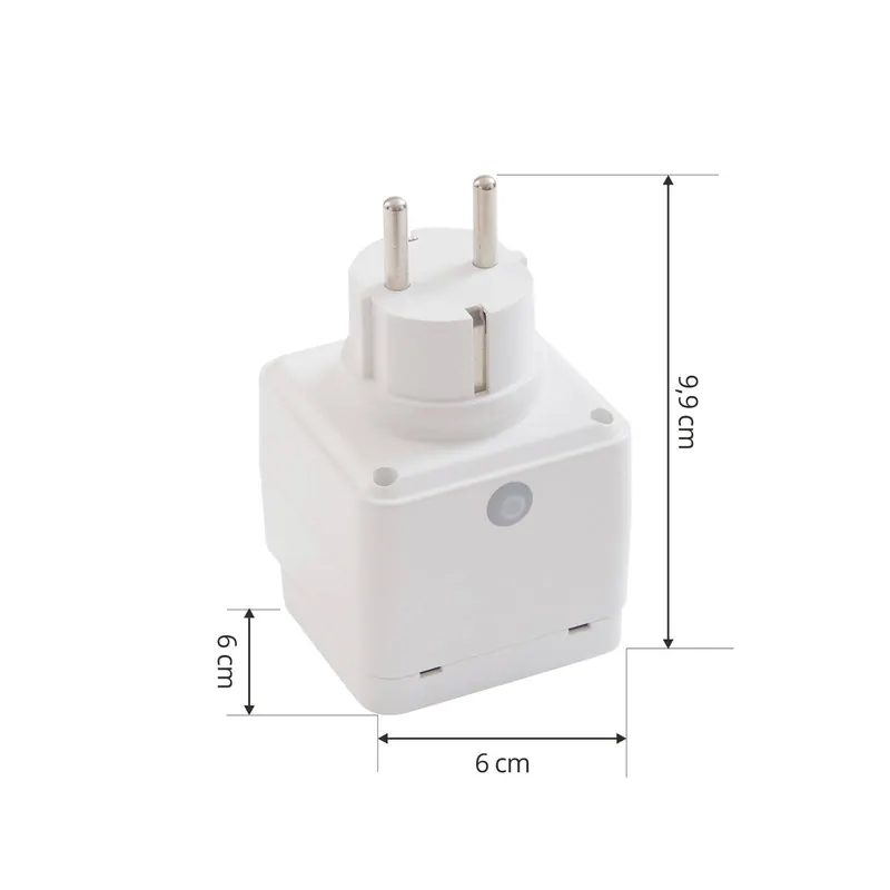 LUUMR Smart Plug Lykka, EU, WiFi, Tuya, wewnętrzny, zewnętrzny, biały
