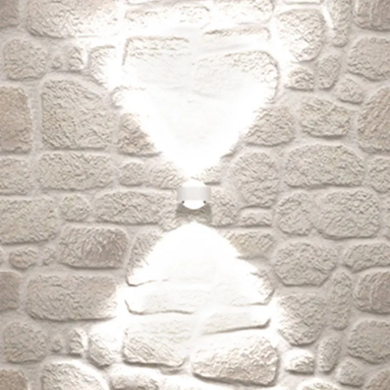Puk Mini Wall LED 2x8W soczewki przezroczyste, białe matowe