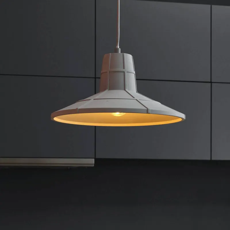 Żyrandol OSRAM CONCRETE SALA, szara, Ø 32 cm, beton, E27