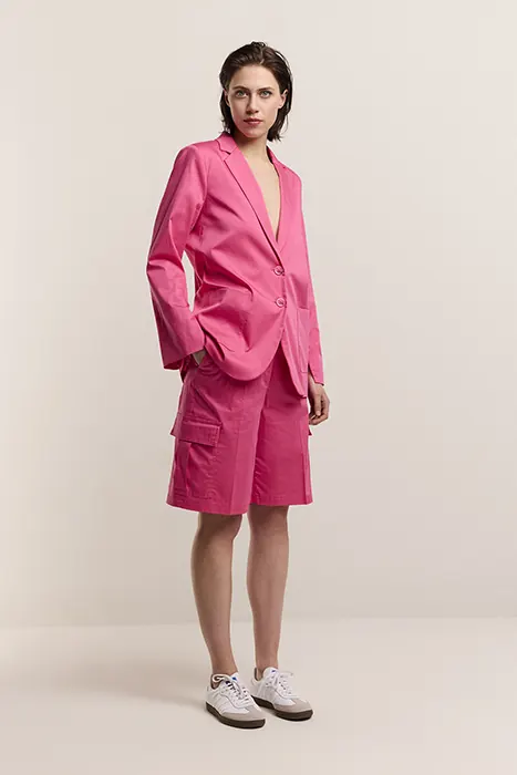 Summum Woman Blazer Cotton Stretch Cotton Candy Maat: 38 | Blazers Outlet | Dames | Roze