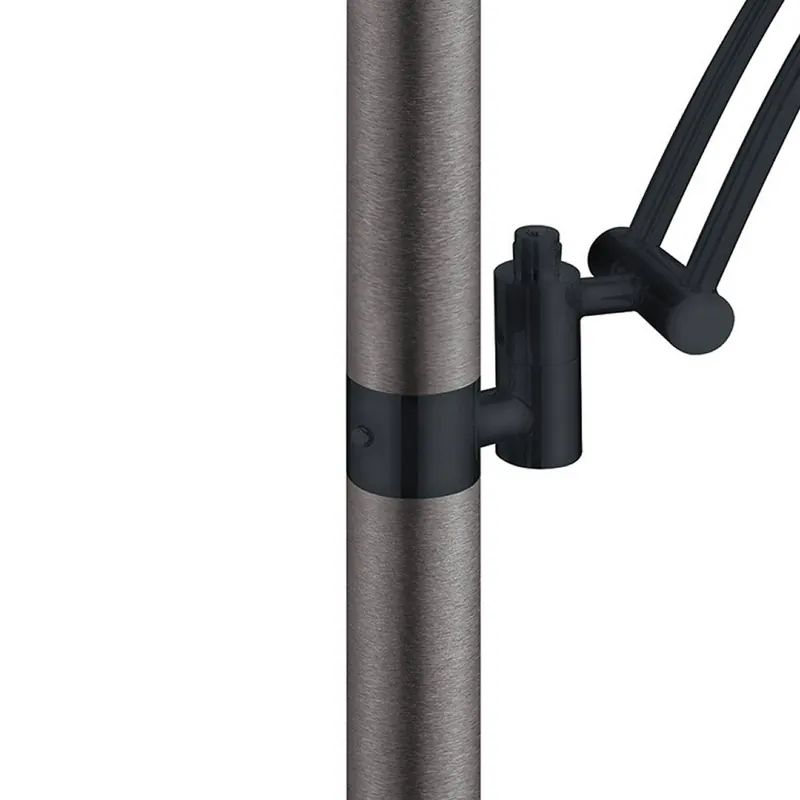 Lampa stojąca LED Andy, kolor brązowy, wysokość 185 cm, metalowa, CCT,