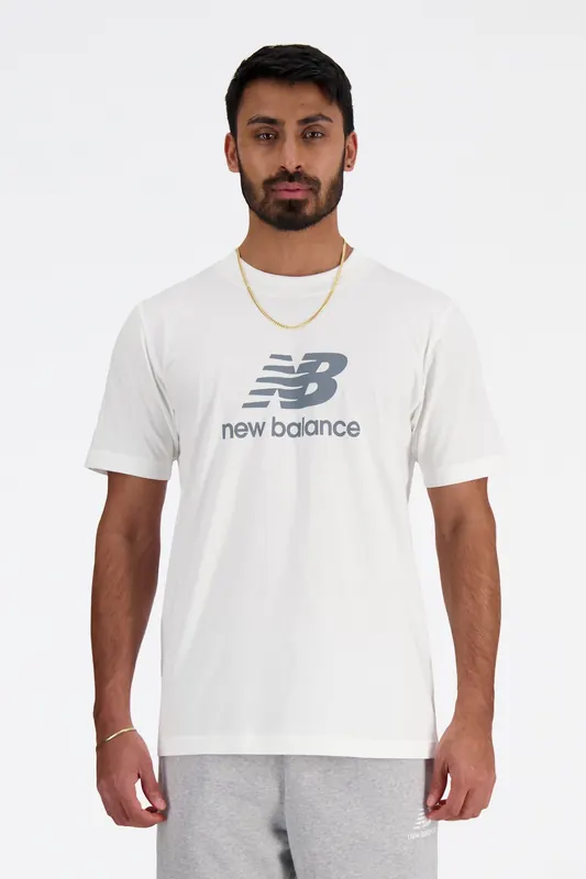 New Balance Sport Essentials Logo T-shirt White Maat: M | T-shirts met Print Outlet | Heren | Wit