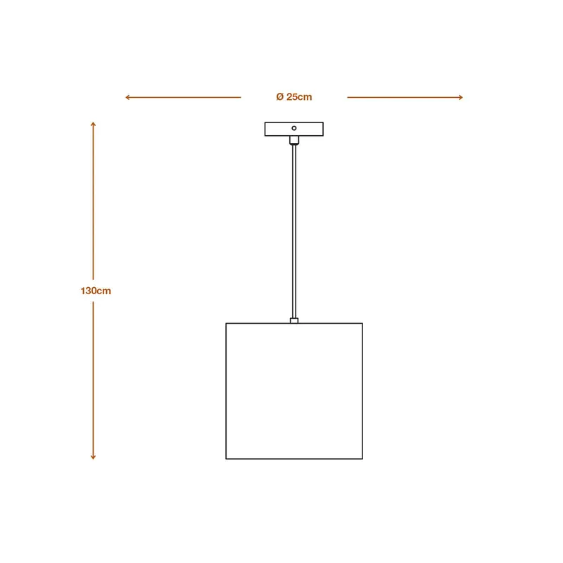 LEDVANCE Cylindryczna lampa wisząca, 1-punktowa, brązowa, tektura falista