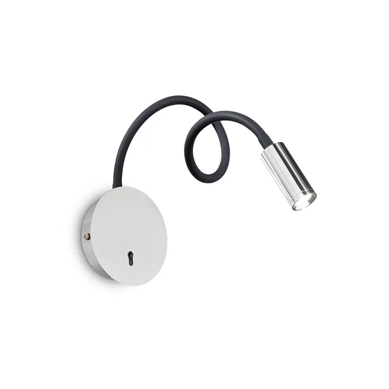 Ideal Lux Kinkiet LED Focus 2, chromowany, 55 cm, elastyczne ramię