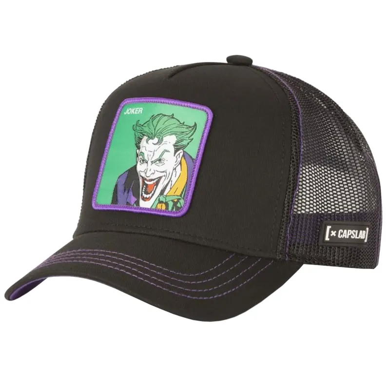 Capslab DC Comics Joker Cap CL-DC5-1-CAS-JOK1, Męskie, Czarne, czapki z daszkiem, poliester, rozmiar: One size