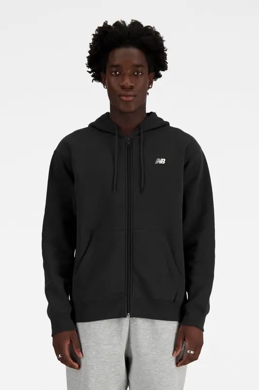 New Balance Sport Essentials Logo Fleece Black Maat: M | Sweaters Outlet | Heren | Zwart