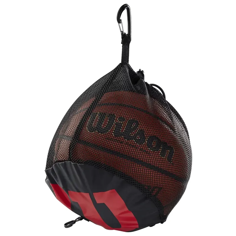 Wilson Single Basketball Bag WTB201910, Unisex, Czarne, worki, poliester, rozmiar: One size
