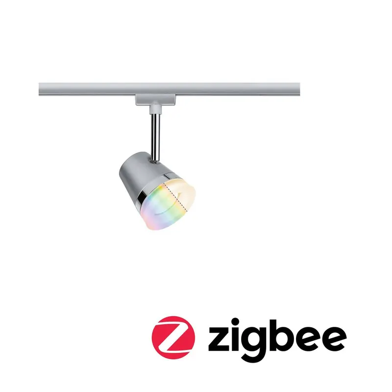 Paulmann URail Cone spot RGBW chrom matowy ZigBee