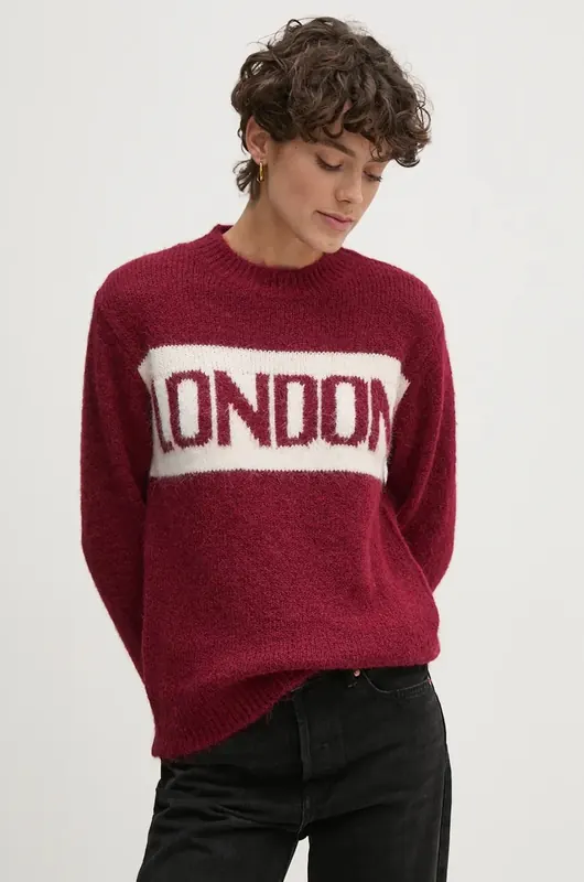 Pepe Jeans sweter z domieszką wełny HILDA
