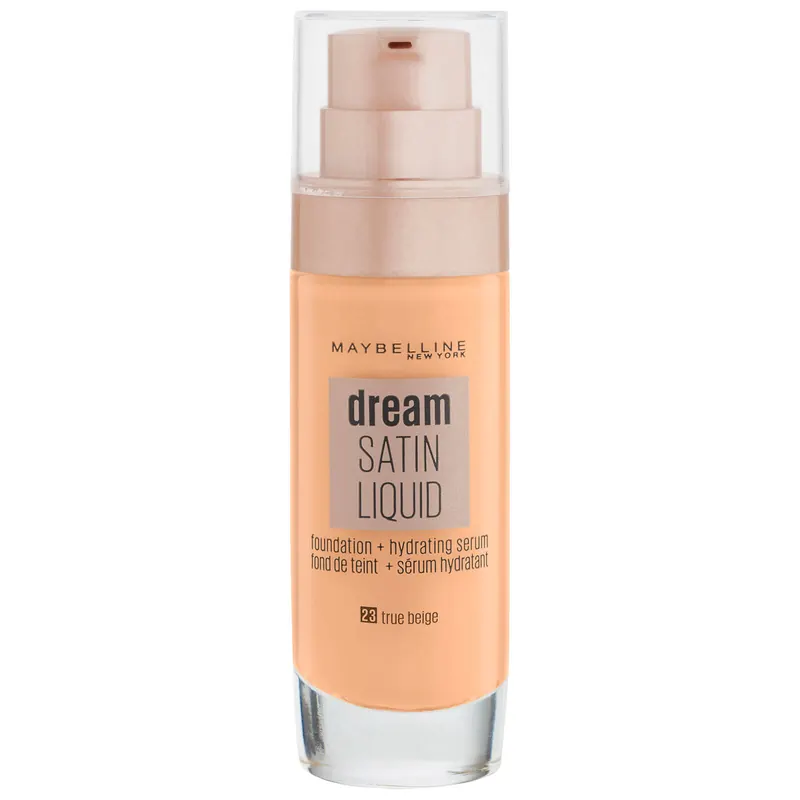 Maybelline Dream Satin Liquid Foundation with Hydrating Serum 30ml (Various Shades) - 23 True Beige