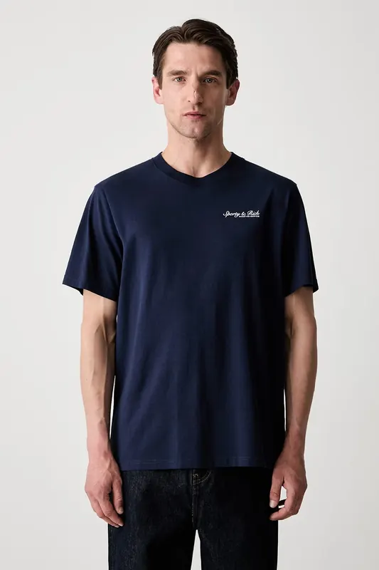Sporty & Rich  Syracuse T-shirt bawełniany