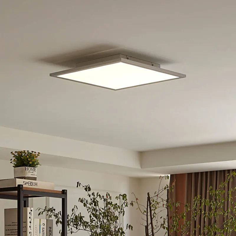 Panel LED Livel, 4000K, 40 cm x 40 cm, srebrny, metalowy