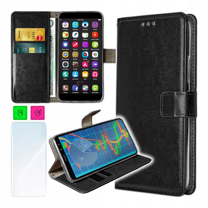 Etui do Xiaomi Redmi 17 4G Obudowa Vintage Book Case na Magnes Szkło