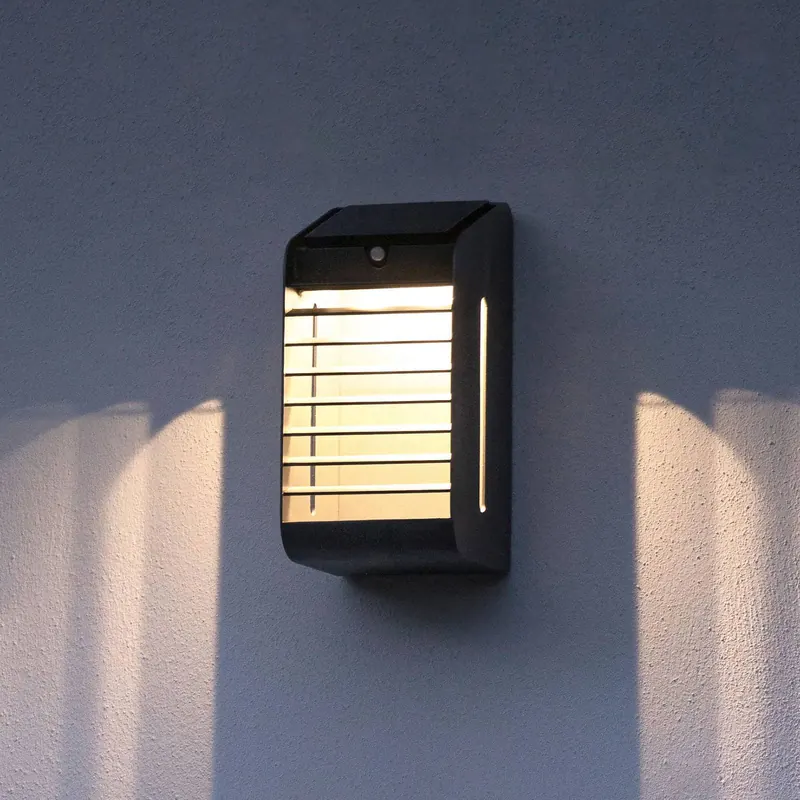 Lampa ścienna LED Corner z czujnikiem, szara