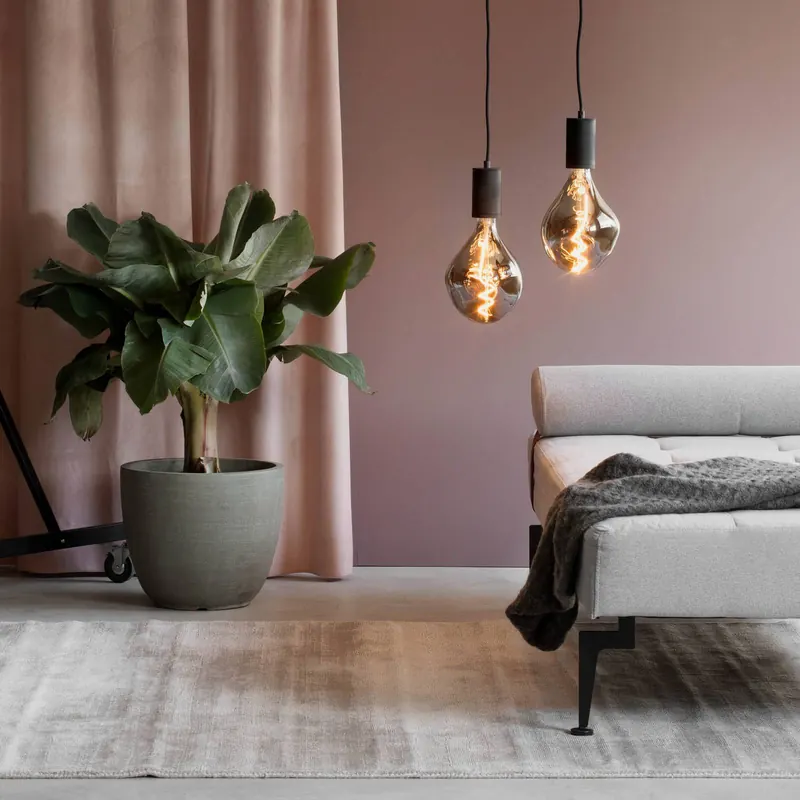 Żarówka LED Calex Organic Evo E27 6W tytanowa ściemniana