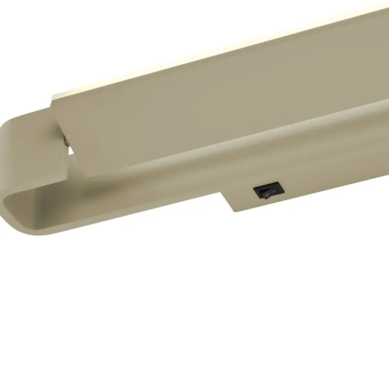 Kinkiet LED Box, obrotowy, piaskowy