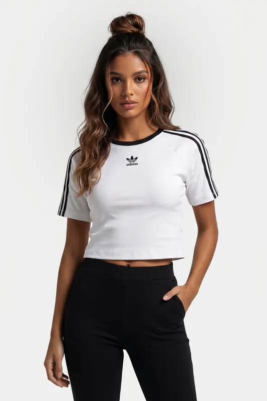 Adidas Originals 3-stripes Baby T-shirt Maat: M | Sport Shirts Outlet | Dames | Zwart