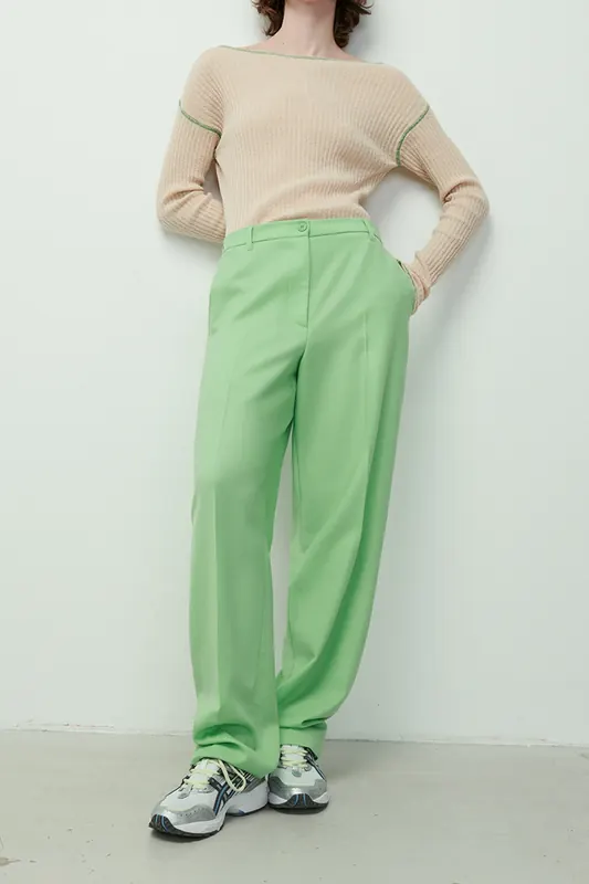 American Vintage Tabinsville Pant Jade Maat: L | Pantalons Outlet | Dames | Groen