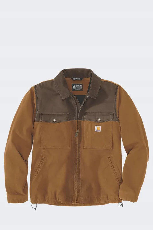Carhartt Kurtka Montana Rugged Flex Duck Insulated Brązowa XL Ocieplana